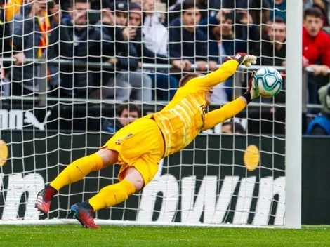 Ter Stegen es figura y mantiene a Barcelona vivo ante Valencia