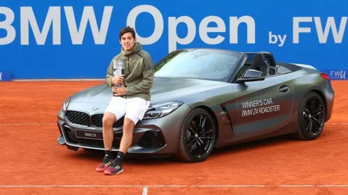 Garin con el trofeo de Múnich