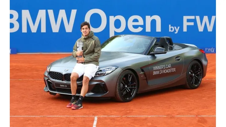 Garin con el trofeo de Múnich