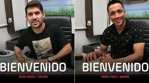 César Fuentes y Miguel Pinto don los primeros refuerzos de Colo Colo para la temporada 2020