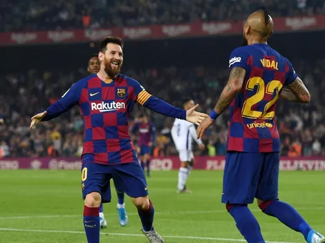 El gol de Arturo Vidal para poner arriba al Barcelona