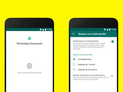 WhatsApp agrega función de bloqueo con huella dactilar para teléfonos Android