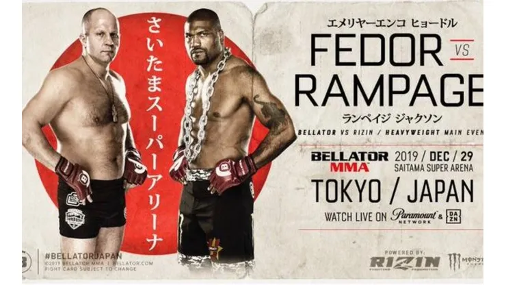 Fedor choca ante Rampage en Bellator el 29 de diciembre