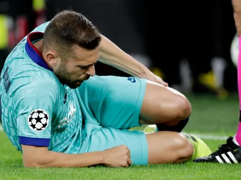 Barcelona pierde al “irremplazable” Jordi Alba por lesión