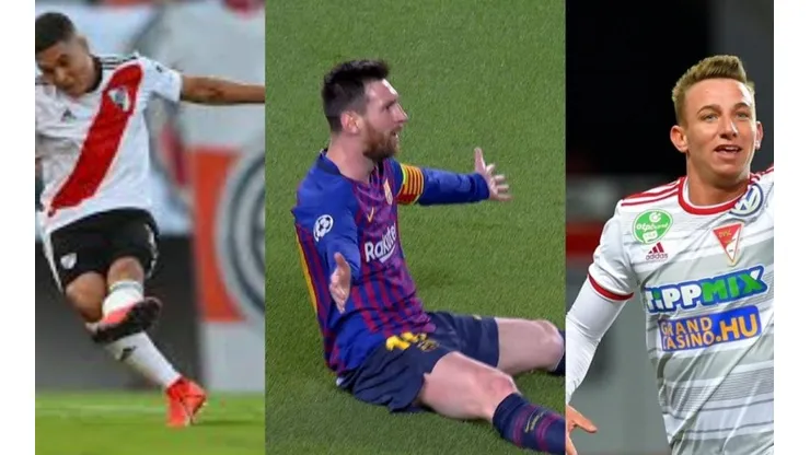 Juanfer Quintero, Lionel Messi y Daniel Szori pelean el Premio Puskas