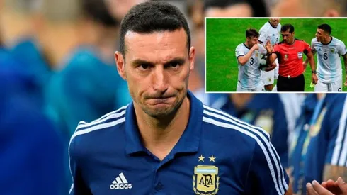 Scaloni expresó su disgusto con la labor de Zambrano