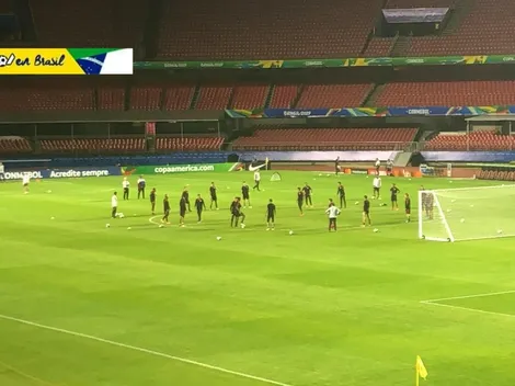 Video | Sánchez y Castillo comandan reconocimiento de la cancha del Morumbí