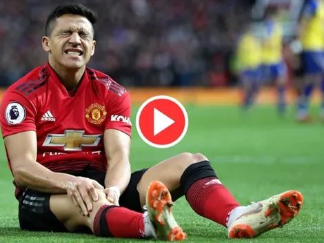 Alerta roja: Alexis sale nuevamente lesionado en Manchester Utd