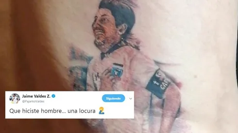 El polémico tatuaje de un hincha de Colo Colo.