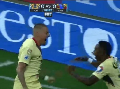 Nicolás Castillo marca un golazo en el clásico de México