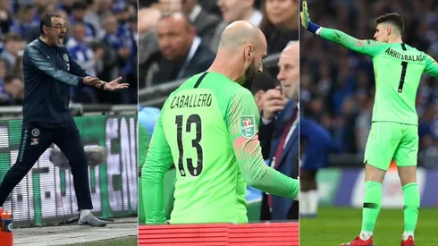 Sarri, Caballero y Kepa