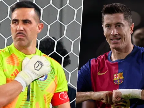 Lewandowski frustró el retorno de Claudio Bravo a Barcelona