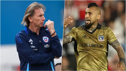 Duro palo de Vidal, consciente o inconsciente, a Ricardo Gareca, Díaz y Aránguiz.