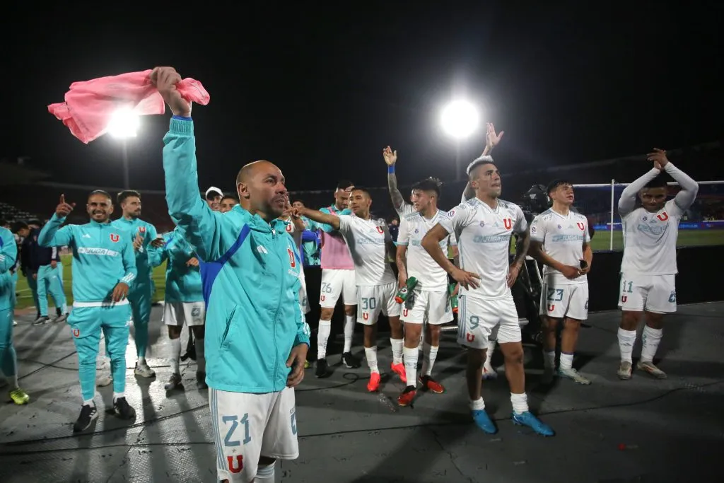 Los jugadores de U de Chile logran el objetivo de Copa Libertadores. Foto: Jonnathan Oyarzun/Photosport