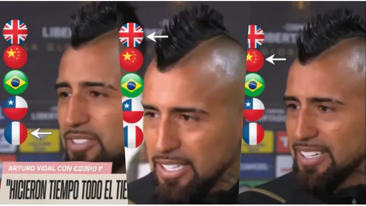 El King habló en un perfecto en inglés, chino, portugués, francés y chileno.