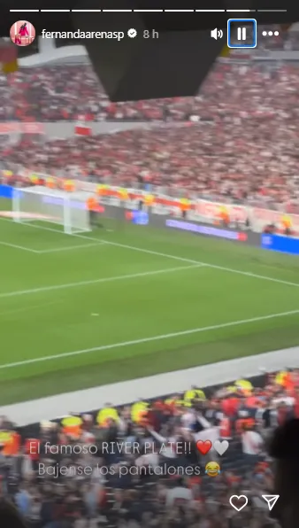 El posteo de Fernanda Arenas contra Colo Colo. | Foto: Captura.