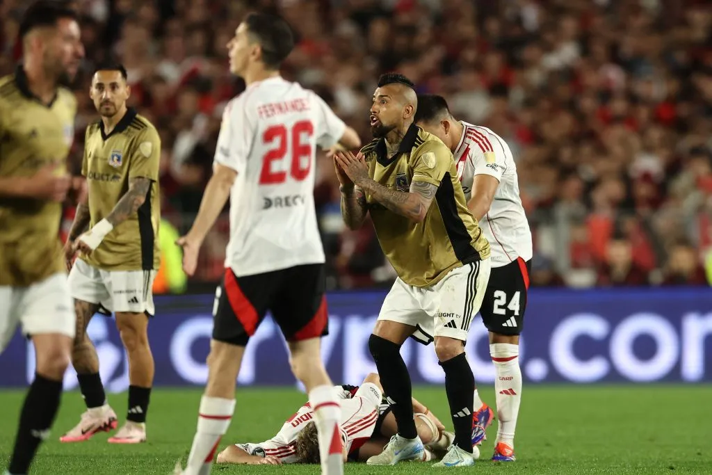 Arturo Vidal no se guardó nada contra River Plate, Marcelo Gallardo y la Conmebol. Foto: Photosport.