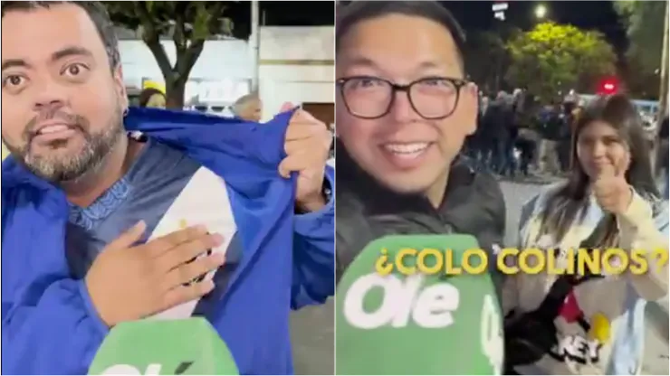 Hinchas de Colo Colo fueron a ver a Vélez.