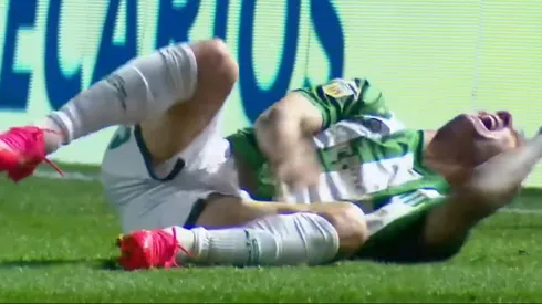 Kitu Díaz terminó muy adolorido por una lesión en su tobillo izquierdo