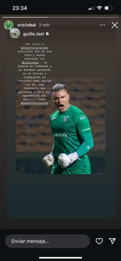 El mensaje de Campos en sus redes