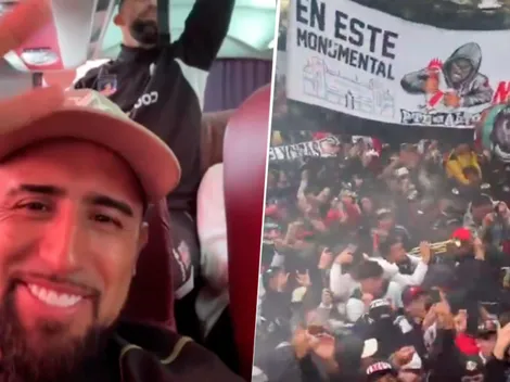 Vidal alucina con caravana alba al aeropuerto: “Esto es Colo Colo"