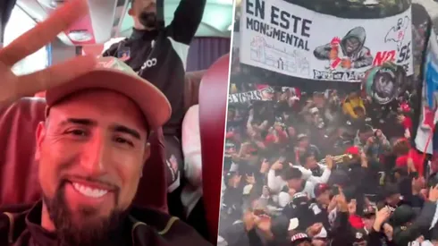 Vidal agradeció el cariño de los hinchas de Colo Colo