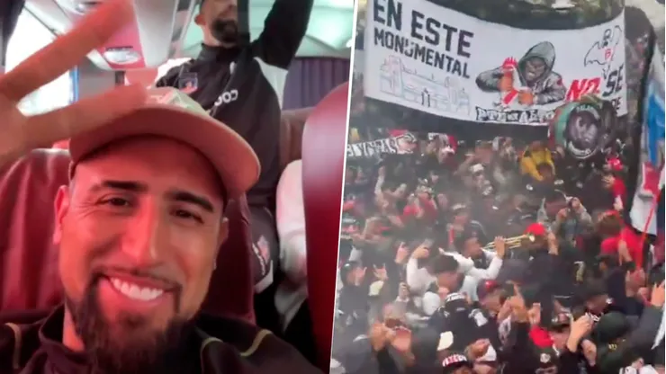 Vidal agradeció el cariño de los hinchas de Colo Colo