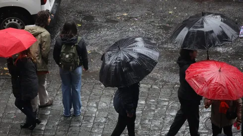 Lluvia en Santiago