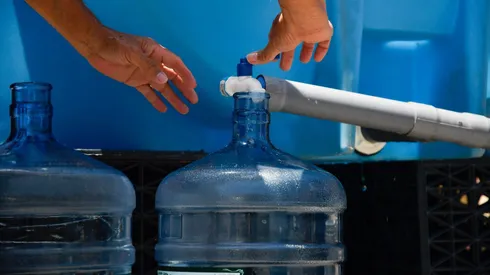 Punto de abastecimiento por corte de agua