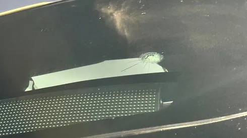 Uno de los impactos en el bus de River Plate