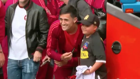 El Pibe cumplió el sueño a pequeño hincha albo