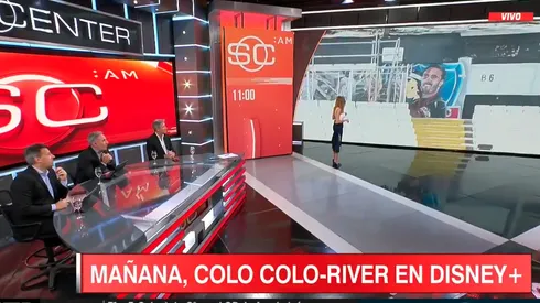 Marcelo Espina se sorprendió al verse en el Monumental