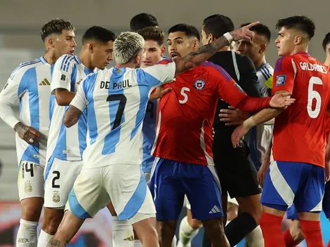 Rodrigo De Paul le pega a Chile y Calama