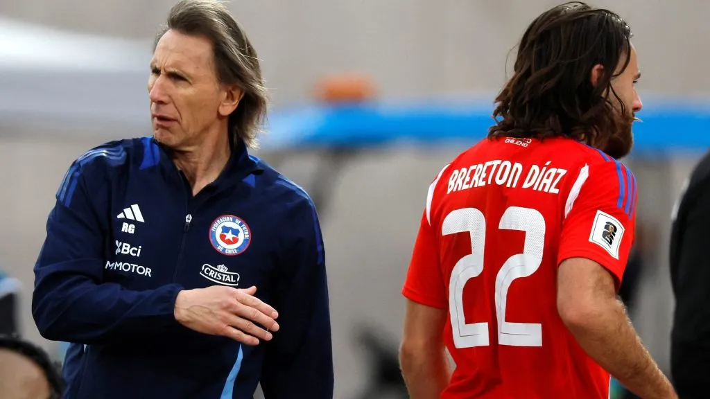 Ricardo Gareca sacó a Ben Brereton de Chile a pesar de que se contradice con sus dichos con el caso de Eduardo Vargas. Foto: Photosport.