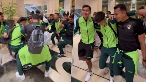 Bolivia llegó al hotel con un carrete de aquellas luego de hacer historia ante Chile.