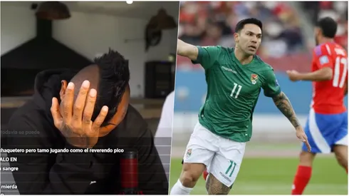 Arturo Vidal sufrió con el primer gol de Bolivia.