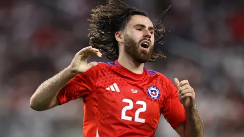 Ben Brereton Díaz durante el partido de Chile en la última Copa América.