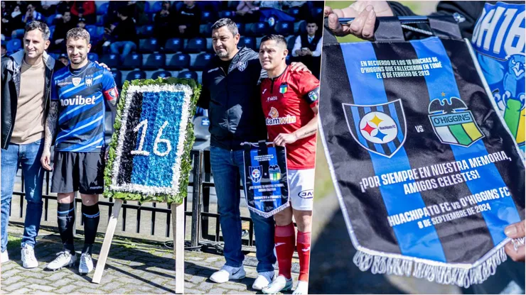 En Talcahuano se vivió un lindo homenaje a los 16 hinchas de O'Higgins