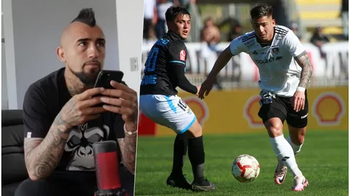 Vidal tuvo una transmisión en vivo del encuentro de Colo Colo vs Magallanes.