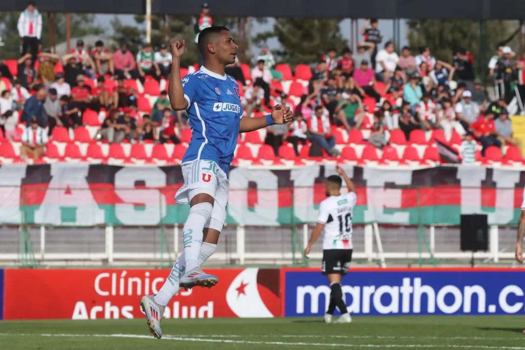 La U se hizo un festín con Palestino en la Copa Chile. Foto: Photosport.