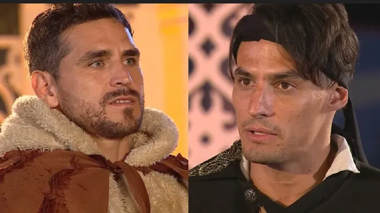 El tenso cara a cara entre Pangal y Facundo.