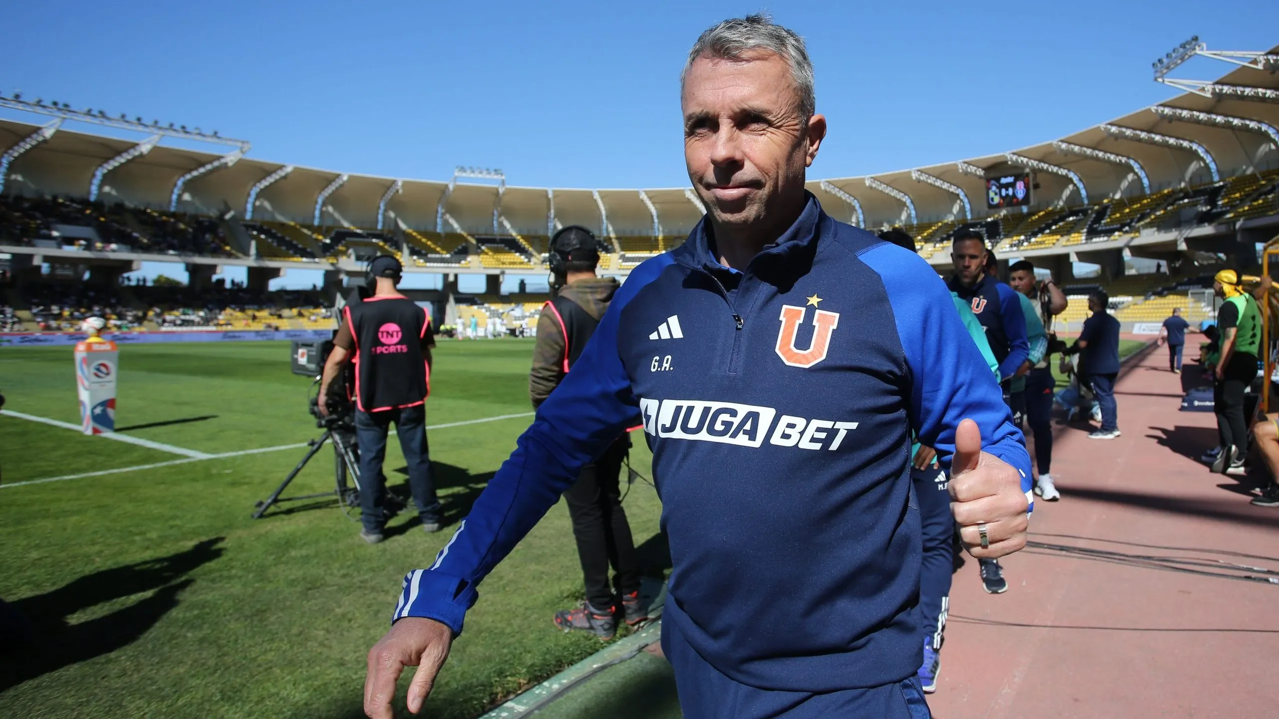 Gustavo Álvarez mueve a U de Chile ante Palestino, por la Copa Chile. Foto: Jonnathan Oyarzun/Photosport