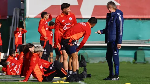 La selección chilena entrena en Juan Pinto Durán