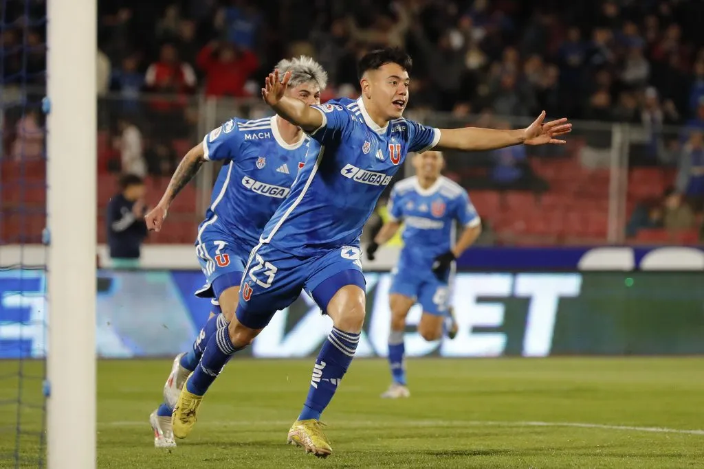 Ignacio Vásquez ha marcado goles en Copa Chile y el Campeonato Nacional por U de Chile. Foto: Felipe Zanca/Photosport