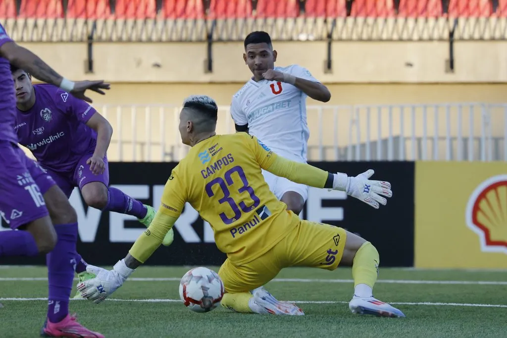 Cristóbal Campos estaba defendiendo el arco de San Antonio Unido en esta temporada 2024. | Foto: Photosport.