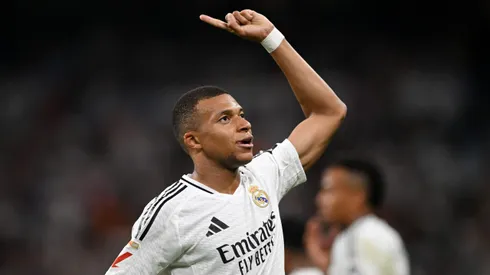 Kylian Mbappé marcó su primer doblete con la camiseta de Real Madrid.