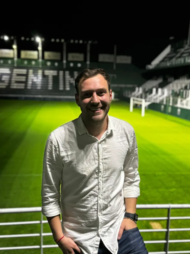 Matías Mariotto, el presidente de Banfield que trabajó en el fútbol chileno. Tiene 26 años.