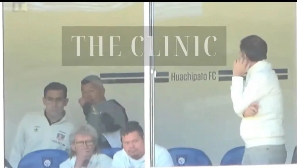 El video filtrado que muestra el momento polémico de Almirón. Foto: The Clinic.