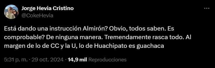 La reacción de Coke Hevia.