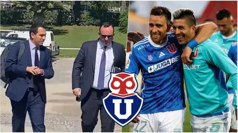 Los abogados con las pruebas de U de Chile